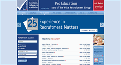 Desktop Screenshot of pro-education.co.uk