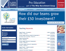 Tablet Screenshot of pro-education.co.uk